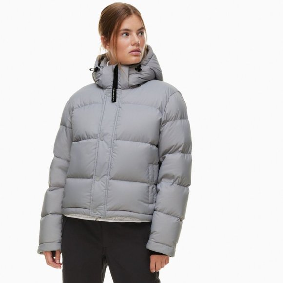 aritzia super puff shorty - marble grey - Picture 1 of 4